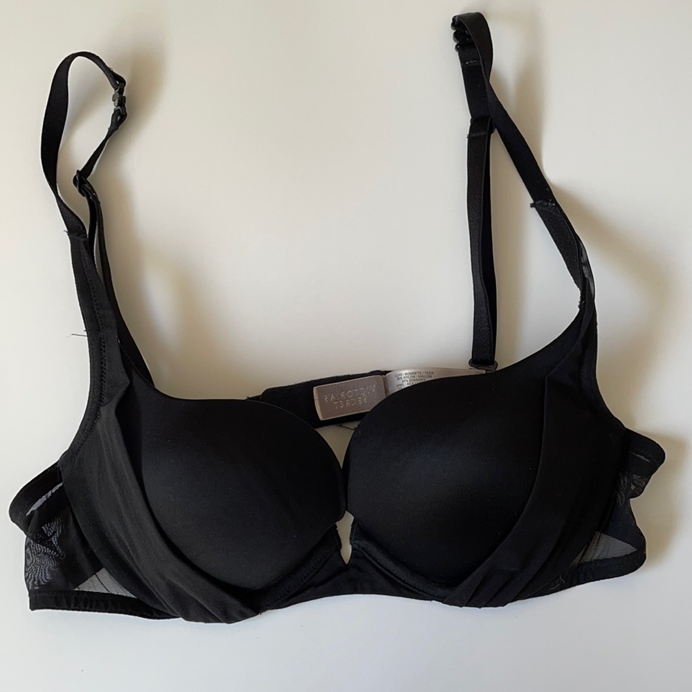 Sophisticated black mesh bra!